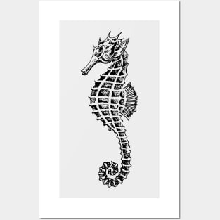 Sea horse - marine life design Posters and Art